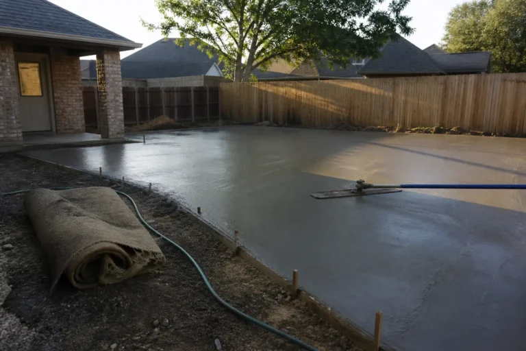 Pouring Concrete in Texas Heat: Why Timing Changes the Result