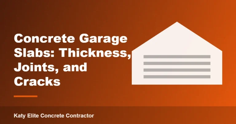 Concrete Garage Slabs: Thickness, Joints, and Cracks