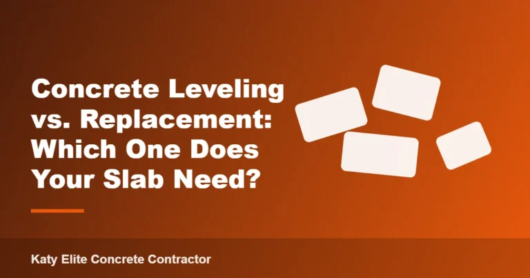 Concrete Leveling vs. Replacement: Which One Does Your Slab Need?