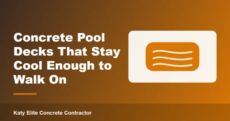 Concrete Pool Decks That Stay Cool Enough to Walk On
