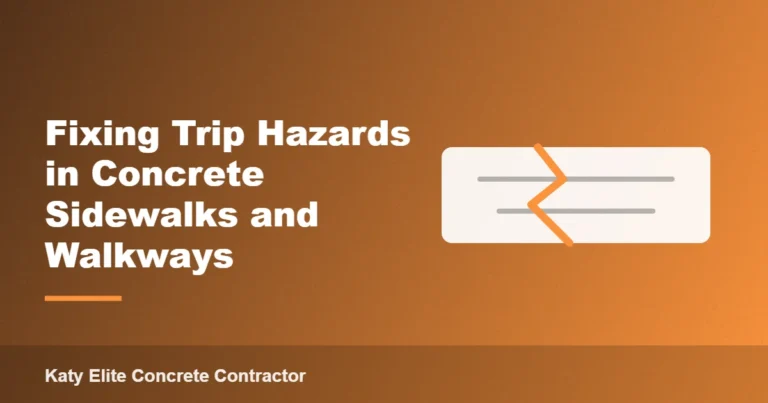 Fixing Trip Hazards in Concrete Sidewalks and Walkways