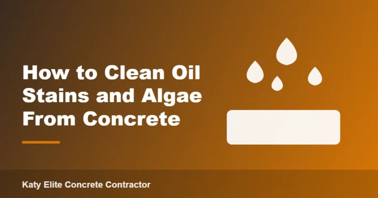 How to Clean Oil Stains and Algae From Concrete