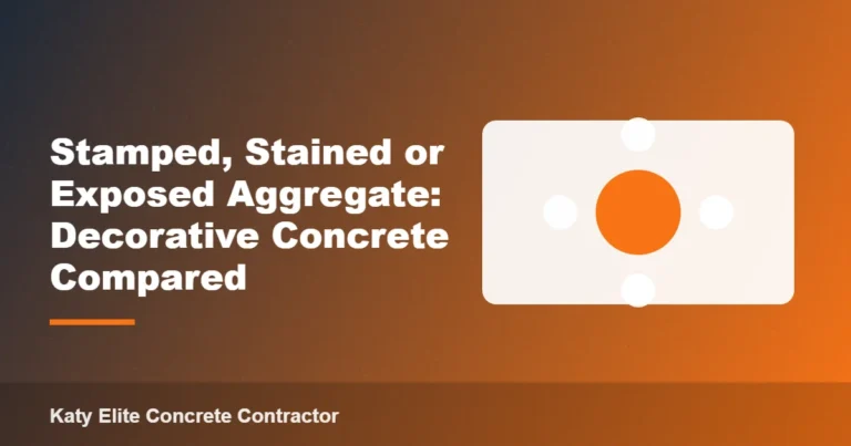 Stamped, Stained or Exposed Aggregate: Decorative Concrete Compared