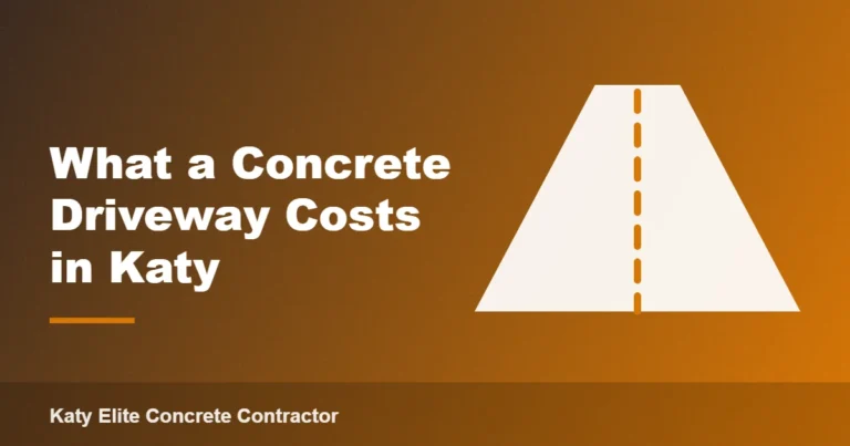 What a Concrete Driveway Costs in Katy